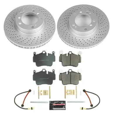 While Supplies Last Power Stop 2005 Porsche 911 Front Z17 Evolution Geomet Coated Brake Kit - CRK7194