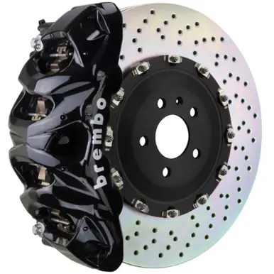 Bargain Brembo 20+ GLE-Class Front GT BBK 8 Piston Cast 412x38 2pc Rotor Drilled-Black - 1Q1.9625A1