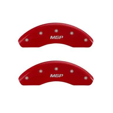 MGP 4 Caliper Covers Engraved Front & Rear MGP Red finish silver ch - 28178SMGPRD Secure Checkout