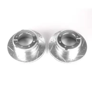 Today Only Power Stop 05-12 Ford F-350 Super Duty Rear Evolution Drilled & Slotted Rotors - Pair - AR85118XPR