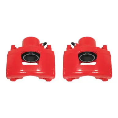 Power Stop 92-93 Buick LeSabre Front Red Calipers w/o Brackets - Pair - S4354 Free Returns