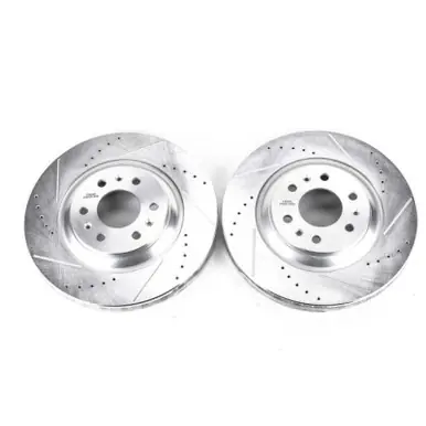 Save Now Power Stop 04-09 Cadillac SRX Front Evolution Drilled & Slotted Rotors - Pair - AR82117XPR