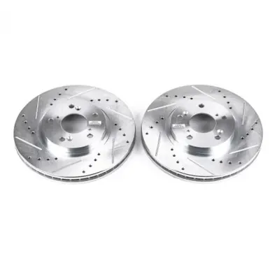 Viral Power Stop 01-03 Acura CL Front Evolution Drilled & Slotted Rotors - Pair - JBR923XPR