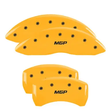 MGP 4 Caliper Covers Engraved Front & Rear MGP Yellow finish black ch - 22215SMGPYL Original