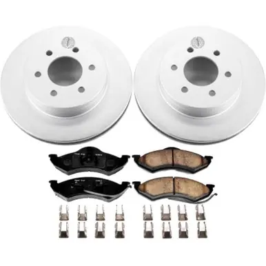 Top Rated Power Stop 1999 Dodge Dakota Front Z17 Evolution Geomet Coated Brake Kit - CRK2138