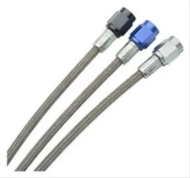 Fragola -2AN Brake Line w/ -3AN Blue Alum. Nuts 10in - 290010-BU Wholesale