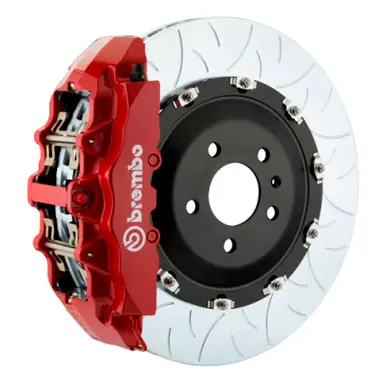 Weekend Sale Brembo 17+ A4/18+ A5/18+ S4/18+ S5 Front GT BBK 6 Piston Cast 380x34 2pc Rotor Slotted Type3-Red - 1T3.9011A2
