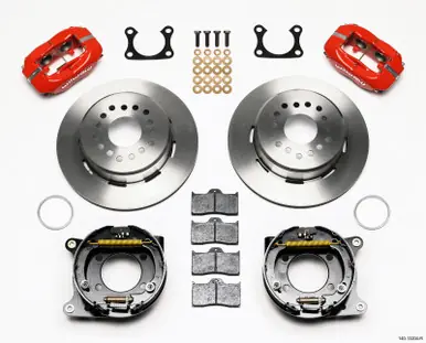 Wilwood Forged Dynalite P/S Park Brake Kit Red Big Ford 2.36in Offset - 140-7139-R Best Price