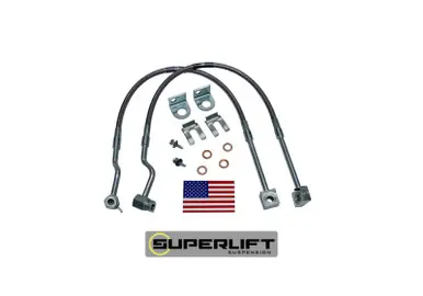 Superlift 87-90 Ford Ranger Explorer and Bronco II w/ 4-6in Lift Kit Bullet Proof Brake Hoses - 91230 Mega Sale