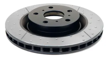 Clearance DBA 05-23 Nissan Frontier Rear Street Series Drilled & Slotted Rotor - DBA2325X