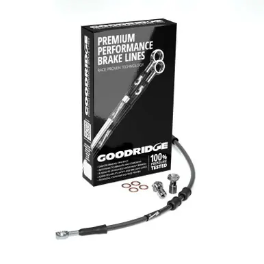 Wholesale Goodridge 18-23 HD FLDE/FLFB/S (w/ABS) +10in Front Brake Line Kit - Black - HD0139-2FC-BK10