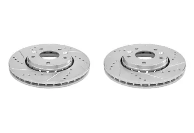 Worldwide Shipping Power Stop 21-23 Nissan Kicks Front Drilled & Slotted Rotor - Pair - JBR1913XPR