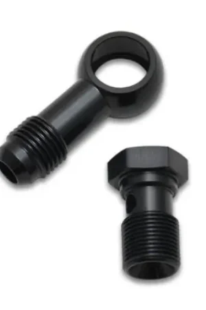 Vibrant Single -4AN 9/16-24 Aluminum Male Banjo Adapter Assembly Trending