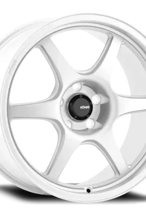 Authentic Konig Hexaform 18X8.5 5X112 ET43 Gloss White Flow Formed