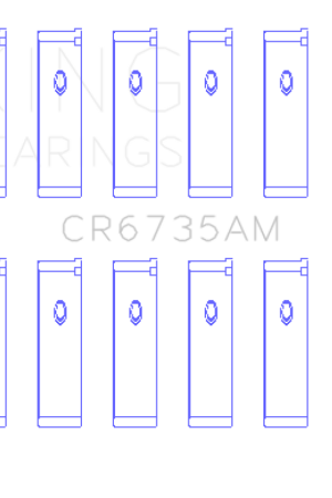 Weekend Sale King Mitsubishi 6G74 3000GT/Dodge Stealth (Size 0.25) Performance Rod Bearing Set