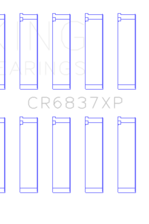 Cheap King Honda J30 / J35 Connecting Rod Bearing Set (Set of 6)