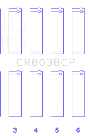 Factory Price King 03-09 Ford Powerstroke V8 6.0L Diesel (Size +.25mm) Connecting Rod Bearing Set
