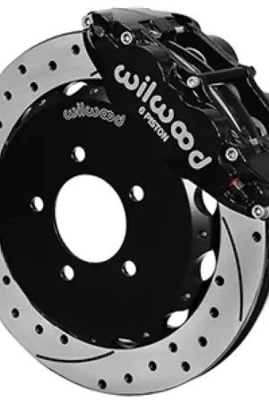 Affordable Wilwood 13-24 Honda Civic57mm Forged Narrow Superlite 6R Big Brake Front Brake Kit - Drilled Rotors