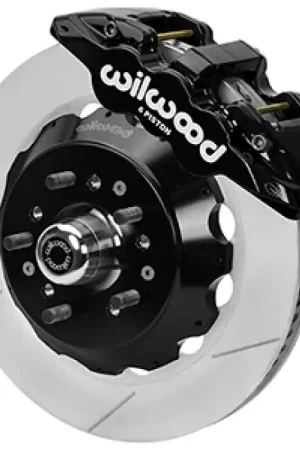 Worldwide Shipping Wilwood Forged 6 Piston Superlite Caliper, GT 72 Vane Vented Spec37 Slotted Rotor - 14.00x1.25