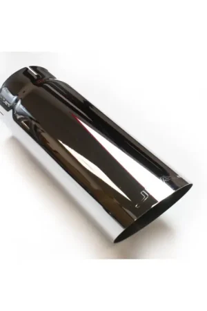 Worldwide Shipping JBA 4in x 4.5in x 12in Angle Cut Chrome Plated Exhaust Tip