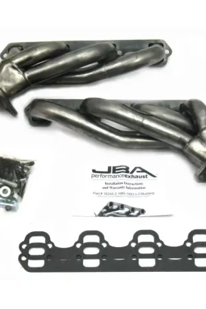 Best Price JBA 86-93 Ford Mustang 5.0L SBF 1-5/8in Primary Raw 409SS Cat4Ward Header