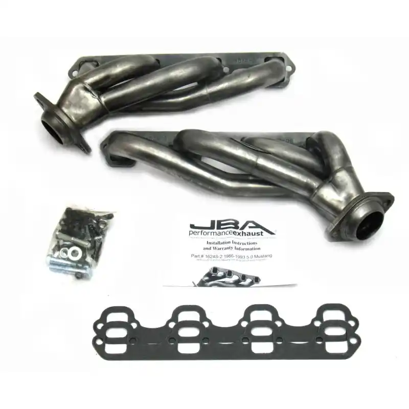 Best Price JBA 86-93 Ford Mustang 5.0L SBF 1-5/8in Primary Raw 409SS Cat4Ward Header