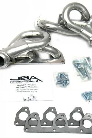 Top Rated JBA 98-01 Ford Ranger 3.0L V6 w/EGR 1-1/2in Primary Silver Ctd Cat4Ward Header