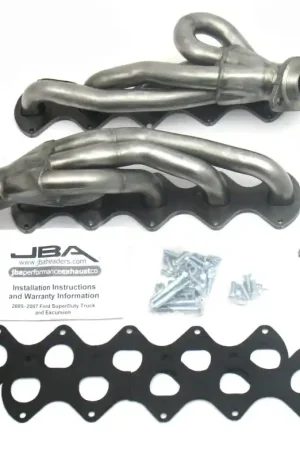 Bargain JBA 05-10 Ford F-Series 6.8L 3V V10 1-1/2in Primary Raw 409SS Cat4Ward Header