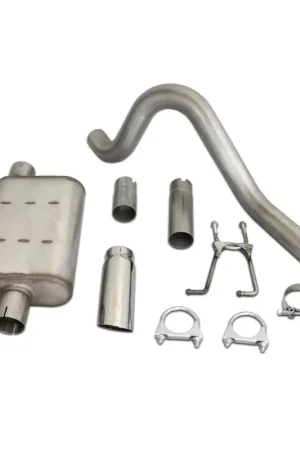 Super Sale JBA 87-96 Jeep Wrangler YJ 2.5L/4.0L/4.2L 304SS Single Rear Exit Cat-Back Exhaust