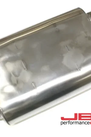 Bulk Order JBA Universal Chambered Style 304SS Muffler 13x9.75x4 2.5in Inlet Diameter Offset/Offset