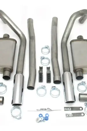 Best Choice JBA 65-70 Ford Mustang 260-428 409SS Dual Under Rear Valance Header Back Exhaust