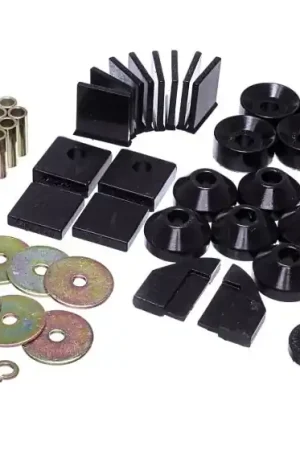 Top Pick Energy Suspension 86-95 Suzuki Samurai Black Body Mount Set