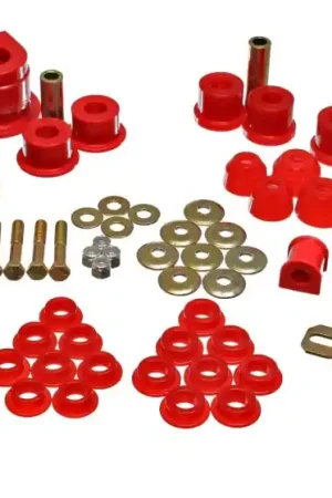 Top Rated Energy Suspension 86-91 Mazda RX7 Red Hyper-Flex Master Bushing Set