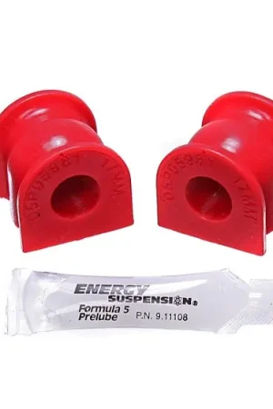 Trusted Brand Energy Suspension 06-11 Honda Civic SI 17mm Rear Sway Bar Bushing Set - Red