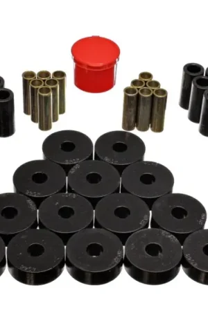 Trending Energy Suspension 55-75 Jeep CJ5/CJ6 Black Hyper-Flex Master Bushing Set