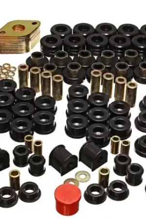 While Supplies Last Energy Suspension 07-11 Jeep JK 4dr Black Hyper-Flex Master Bushing Set