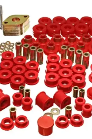 Authentic Energy Suspension 07-11 Jeep JK 4dr Red Hyper-Flex Master Bushing Set