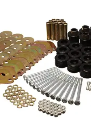 Super Sale Energy Suspension Body Mount Set 1in Lift W/Hardware  - Black