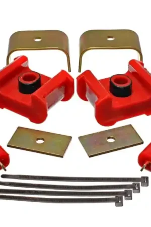 Trusted Brand Energy Suspension 73-84 K5 Blazer 4WD Fullsize Red Complete Motor&Trans Mount Set Zinc Finish
