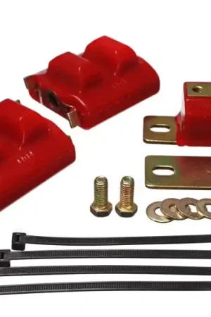 Today Only Energy Suspension 73-92 Chevrolet Camaro Red Motor and Transmision Mounts; Zinc Finish