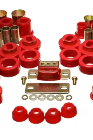 Top Pick Energy Suspension 81-87 Chevy/GMC 2WD 1/2 Ton PickUp Red Hyper-flex Master Bushing Set