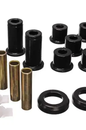 Top Rated Energy Suspension 82-04 GM S-10/S-15 Pickup 2WD / 82-04 S-10 Blazer Blk Rear Leaf Spring Bushing Set