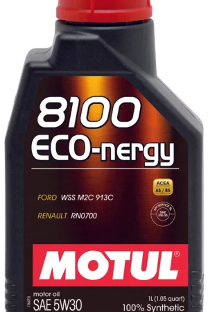 Worldwide Shipping Motul 1L Synthetic Engine Oil 8100 5W30 ECO-NERGY - Ford 913C