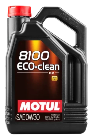 Weekend Sale Motul 5L Synthetic Engine Oil 8100 0W30 4x5L ECO-CLEAN  ACEA C2 API SM ST.JLR 03.5007