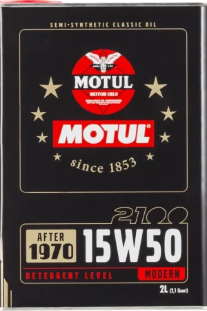 Motul 15W50 Classic 2100 Oil - 10x2L Express Delivery