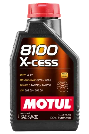 Money Back Guarantee Motul Synthetic Engine Oil 8100 5W30 X-CESS 1L
